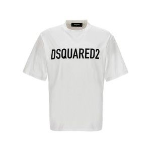 Dsquared2 Contrasting Print Crew Neck T-Shirt - NWT